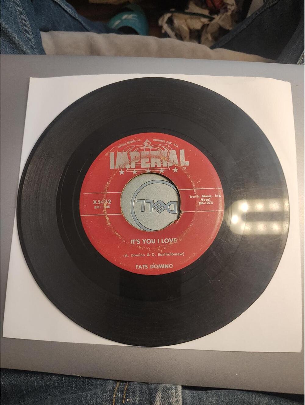 Fats Domino -  its you I love/ valley of tears -vintg 45 NM